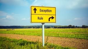 streetSignExceptionRule